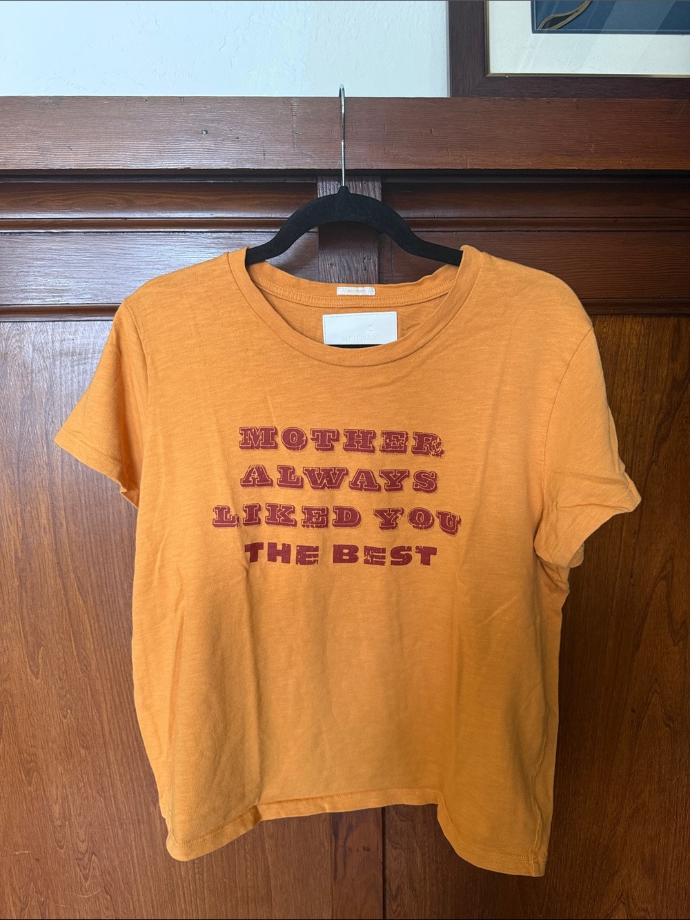 MOTHER SUPERIOR Mustard Yellow Tee, Lil Sinful You The Best Graphic Tee